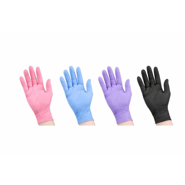 Več barvne zaščitne rokavice nitril